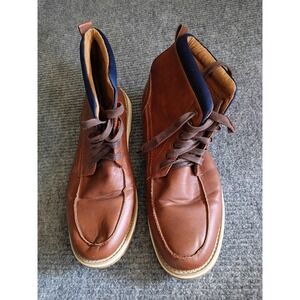 Hawke & Co Men's High Top Brown Boots With Blue Collar Size 13 (I Think)